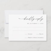 Simple Elegant Handwriting Wedding RSVP Karte (Vorderseite)