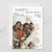 Simple Elegant Happy Kwanzaa Feiertagskarte (Vorderseite)