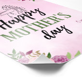 Simple Elegant Happy Mother's Day 2023 Wünsche Fotodruck (Ecke)