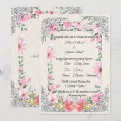 Simple Elegant Indian Wedding Invitation | Traditi Einladung (Vorne/Hinten)