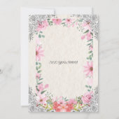 Simple Elegant Indian Wedding Invitation | Traditi Einladung (Rückseite)