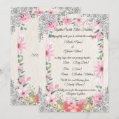 Simple Elegant Indian Wedding Invitation | Traditi Einladung (Vorne/Hinten)