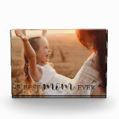 Simple Elegant Make Your Own Photo Gift for Mother Fotoblock (Vorderseite)
