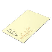 Simple Elegant Minimalist Boho Notizblock (angewinkelt)