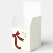 Simple Elegant Minimalist Red Bow Classic Geschenkschachtel (Geöffnet)