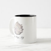 Simple Elegant Oyster Zweifarbige Tasse (Vorderseite Links)