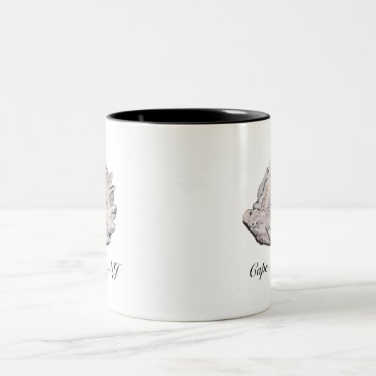 Simple Elegant Oyster Zweifarbige Tasse (Mittel)