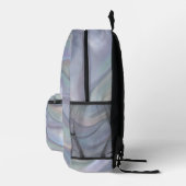 Simple Elegant Pastel Waves Backpack - Cute Modern Bedruckter Rucksack (Rechts)