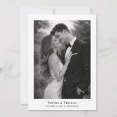 Simple Elegant Photo Wedding Save the Date (Vorderseite)