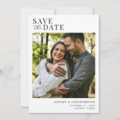 Simple Elegant Photo Wedding Save the Date (Vorderseite)
