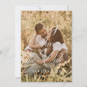 Simple Elegant Photo Wedding Save The Date (Vorderseite)