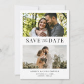 Simple Elegant Photo Wedding Save the Date (Vorderseite)