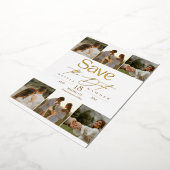 Simple Elegant Photo Wedding Save The Date Folieneinladung (Gedreht)