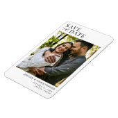 Simple Elegant Photo Wedding Save the Date Magnet (Linke Seite)