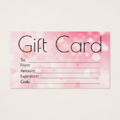 Simple Elegant Pink Bokeh (Vorderseite)