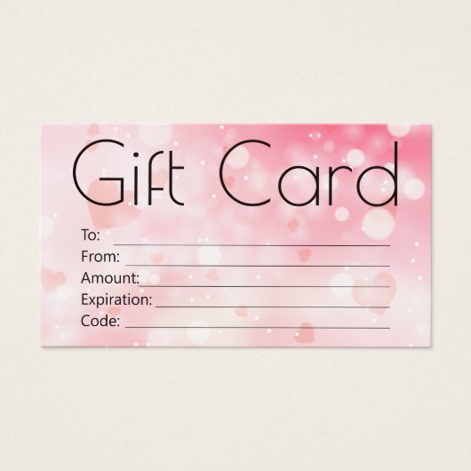 Simple Elegant Pink Bokeh (Vorderseite)