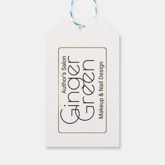 Simple Elegant Pink Bokeh Geschenkanhänger (Rückseite)