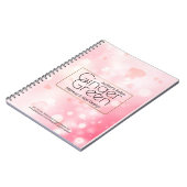 Simple Elegant Pink Bokeh Notizblock (Linke Seite)