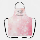 Simple Elegant Pink Bokeh Schürze (Vorderseite)