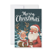 Simple Elegant Santa und Mrs. Clause Vielen Dank