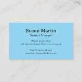 Simple Elegant Script Appointment Card Terminkarte (Rückseite)