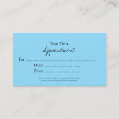Simple Elegant Script Appointment Card Terminkarte (Vorderseite)