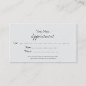 Simple Elegant Script Appointment Card Terminkarte (Vorderseite)