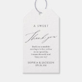 Simple Elegant Script Graduation Favors Thank You  Geschenkanhänger (Vorderseite)