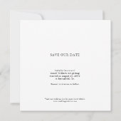 Simple Elegant Script Photo Text Wedding Save The Date (Rückseite)