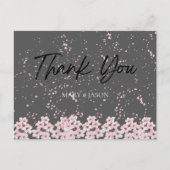 Simple Elegant Thank You Card Postkarte (Vorderseite)