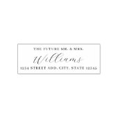 Simple Elegant The Future Mr. und Mrs. Wedding Permastempel (Design)