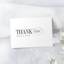 Simple Elegant Timeless Typography Thank You