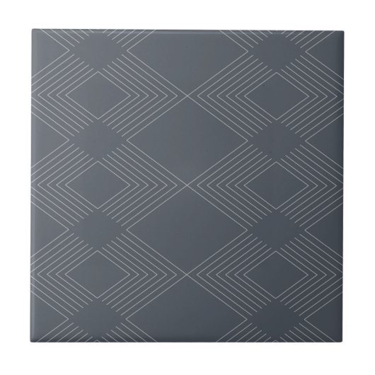 Simple, elegant, urban, chic line graphic pattern fliese (Vorderseite)
