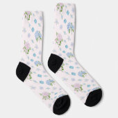 Simple Elegant Watercolor Hydrangea Flowers Socken (Rechts)