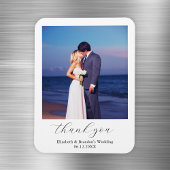 Simple Elegant Wedding Foto Vielen Dank Magnet