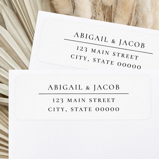 Simple Elegant Wedding Return Address