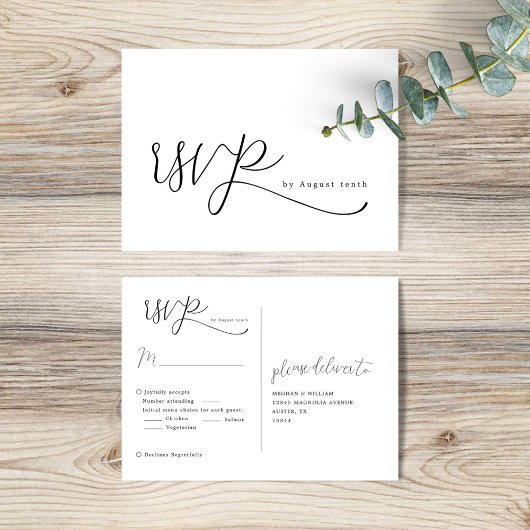 Simple Elegant Wedding UAWG Postkarte