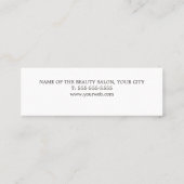 Simple Elegant White Faux Gold Beauty Treuekarte (Rückseite)