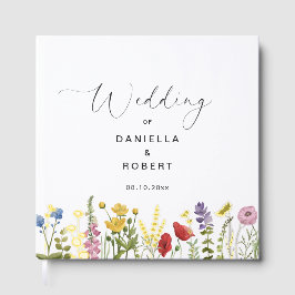 Simple Elegant Wildflower Wedding  Gästebuch