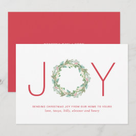 Simple Elegant Wreath Joy Weihnachten