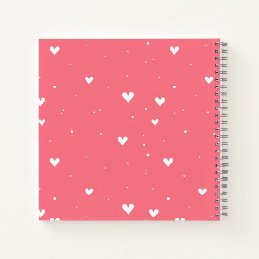 Simple Elephant & Heart Balloon Guestbook Notizblock (Rückseite)