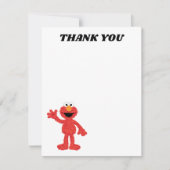 Simple Elmo 1. Geburtstag Dankeskarte (Vorderseite)