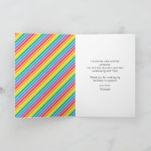 Simple Elmo 1. Geburtstag Dankeskarte (Innenseite)