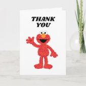 Simple Elmo 1. Geburtstag Dankeskarte (Vorderseite)