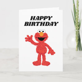 Simple Elmo 1. Geburtstag Karte
