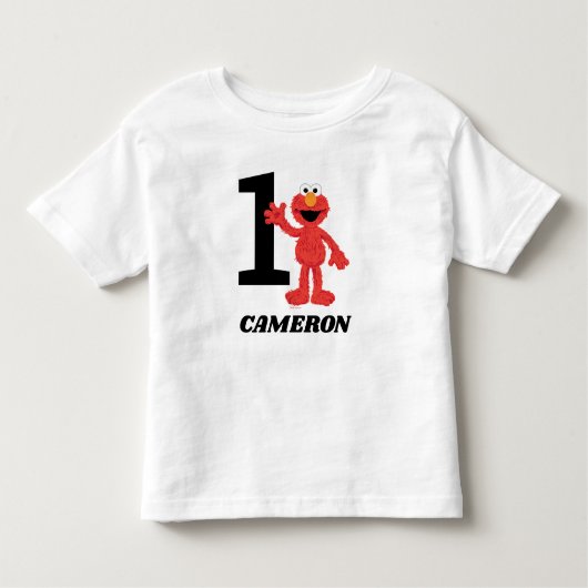 Simple Elmo 1. Geburtstag Kleinkind T-shirt (Vorderseite)
