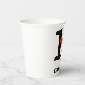 Simple Elmo 1. Geburtstag Pappbecher (Rechts)