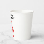 Simple Elmo 1. Geburtstag Pappbecher (Links)