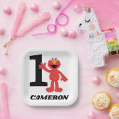 Simple Elmo 1. Geburtstag Pappteller (Party)