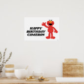 Simple Elmo 1. Geburtstag Poster (Küche)